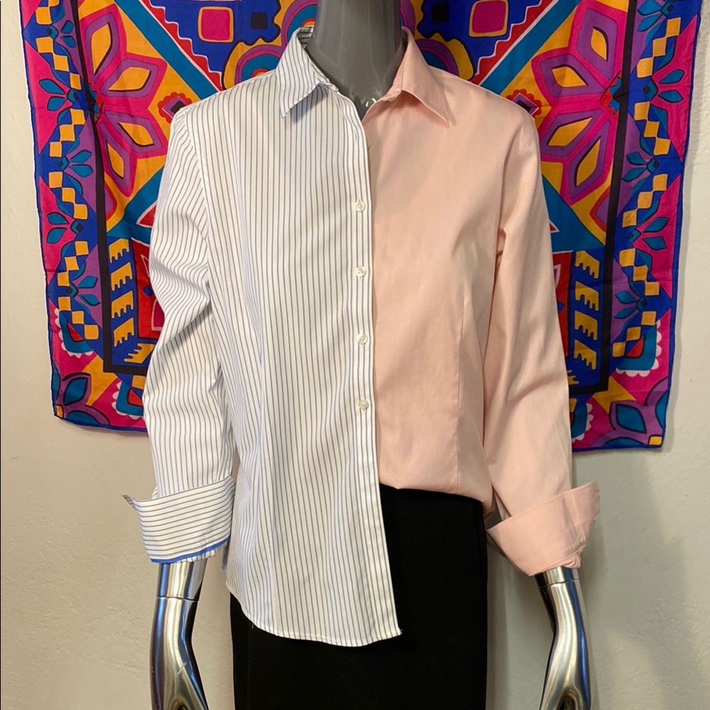 Upcycled Half and Half Shirt, XS / S